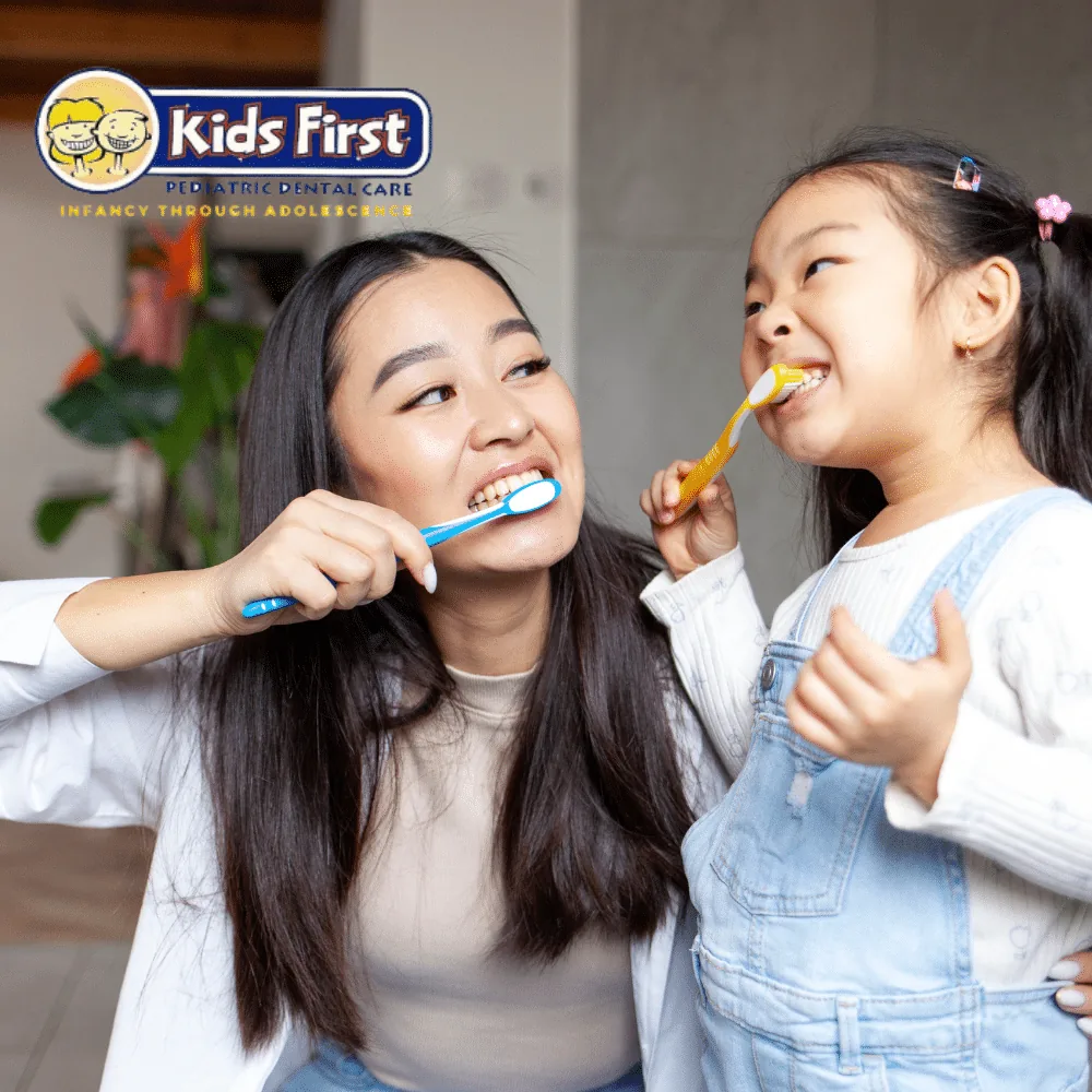 Illustration for Engaging Kids in Oral Hygiene: Brushing and Flossing Fun.
